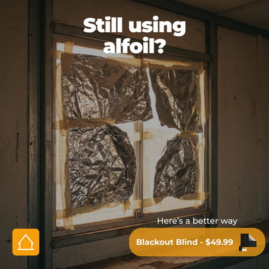 Portable Blackout Blind — Sleep Anytime, Even on Day Shift